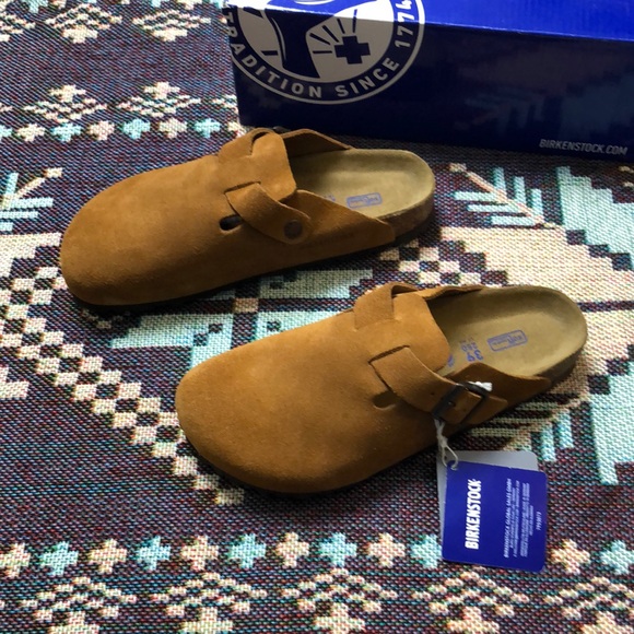 Birkenstock Shoes - Birkenstock Boston 🌟Mink🌟Mules Comfortable Slip-On Clogs - Narrow